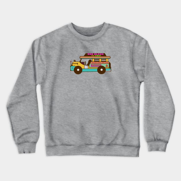 PHILIPPINE JEEPNEY COLORFUL PINOY HOODIE STICKER Crewneck Sweatshirt by Aydapadi Studio